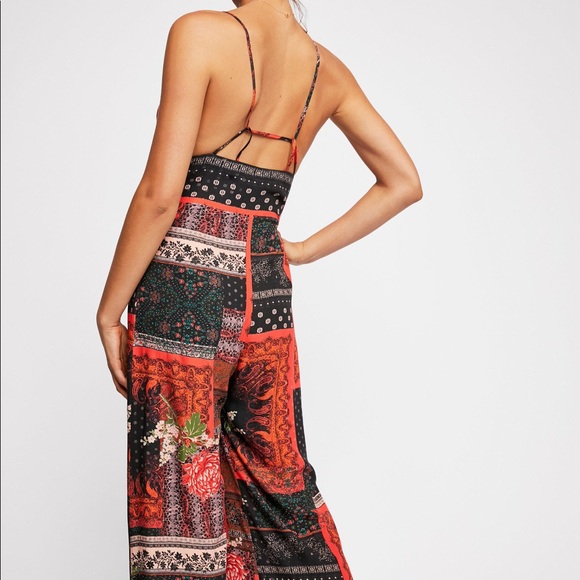 Free People Margarita Patchwork Jumpsuit - Picture 7 of 7